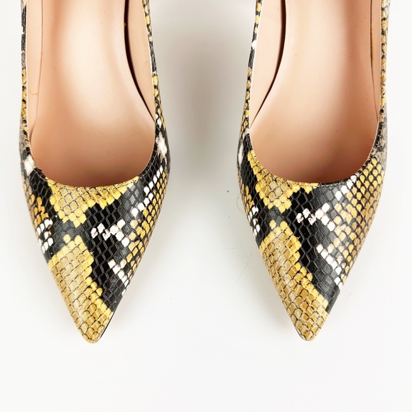 Kate Spade New York Sonia Snakeskin Embossed Leather Pointed Toe Pump 9.5 Heels - Picture 10 of 15